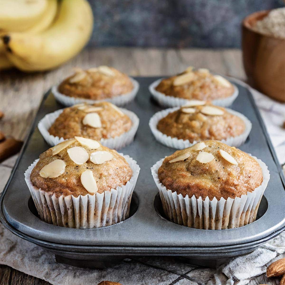 Quick & Easy Almond Butter Banana Muffins: Breakfast to Dessert